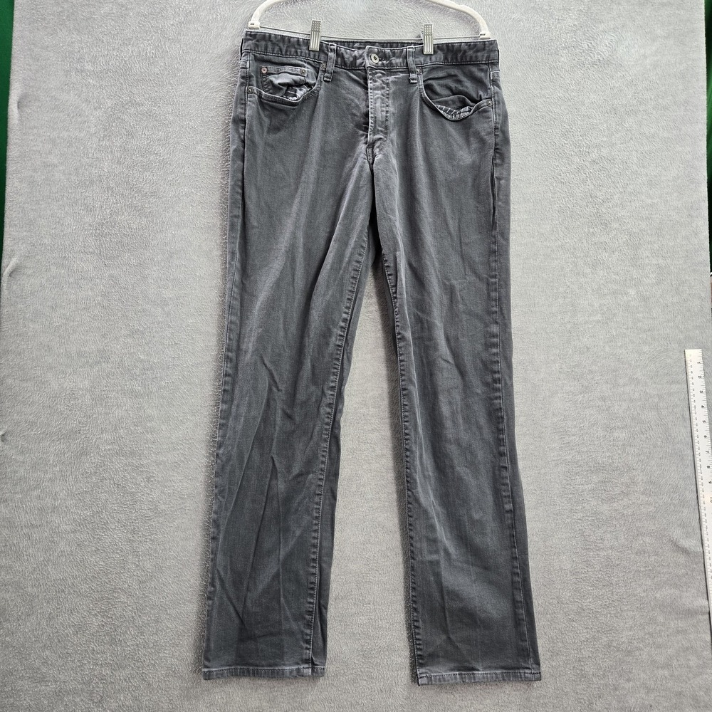 Bonobos Men Jeans 34/34 Gray Twill Cotton Elastane‎ Straight